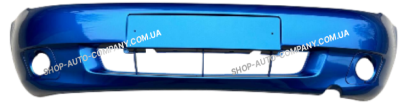 Бампер передній LADA(ВАЗ) 1119 під птф - у колір кузова слива (478)